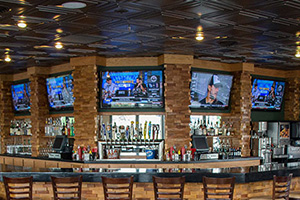 Bar at Lumberyard Bar & Grill Attached to Woodfield Inn& Suites